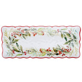 Certified International "Christmas Gatherings" Melamine 19"x8" Rectangle Platter