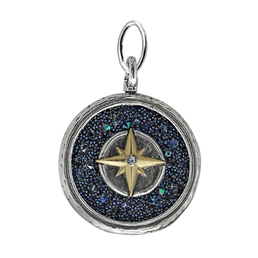 Waxing Poetic Waxing Poetic Inner Compass Pendant On the Desire Is Doing Necklace 20" - Little Miss Muffin Children & Home