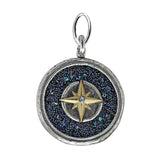 Waxing Poetic Inner Compass Pendant On the Desire Is Doing Necklace 20"