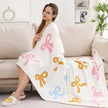 Fashion City Colorful Ribbon Print Comfort Soft Throw Blanket - Little Miss Muffin Children & Home