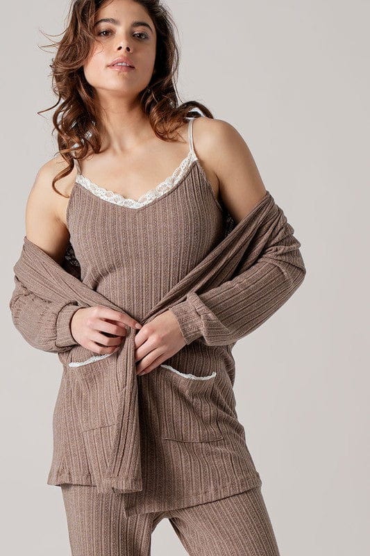 Fashion Week Calming Classic Pointelle Tank Top, Cocoa - Little Miss Muffin Children & Home