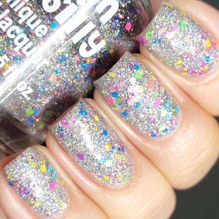 Polish Me Silly Polish Me Silly Carnival - Bright Lights Holographic Glitter Nail Polish - Little Miss Muffin Children & Home
