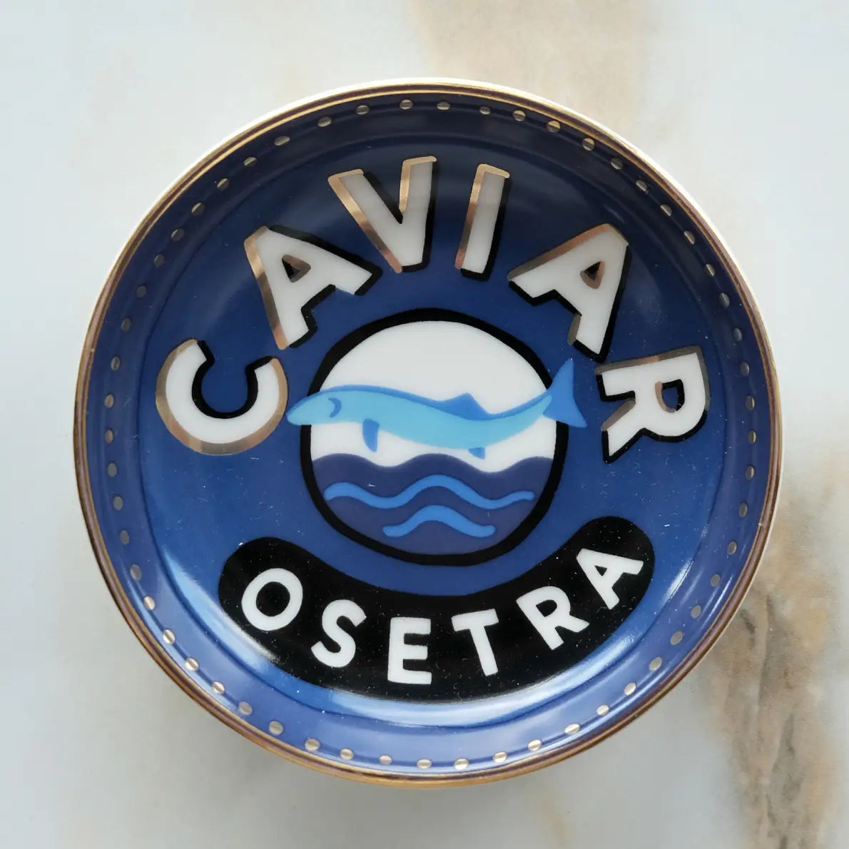 Caviar Porcelain Trinket Dish