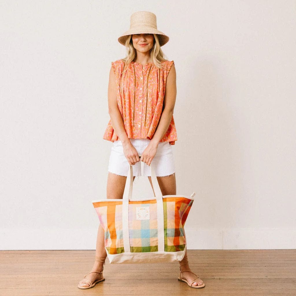 Sunshine Tienda Pink Folk Floral Augustine Top - Little Miss Muffin Children & Home