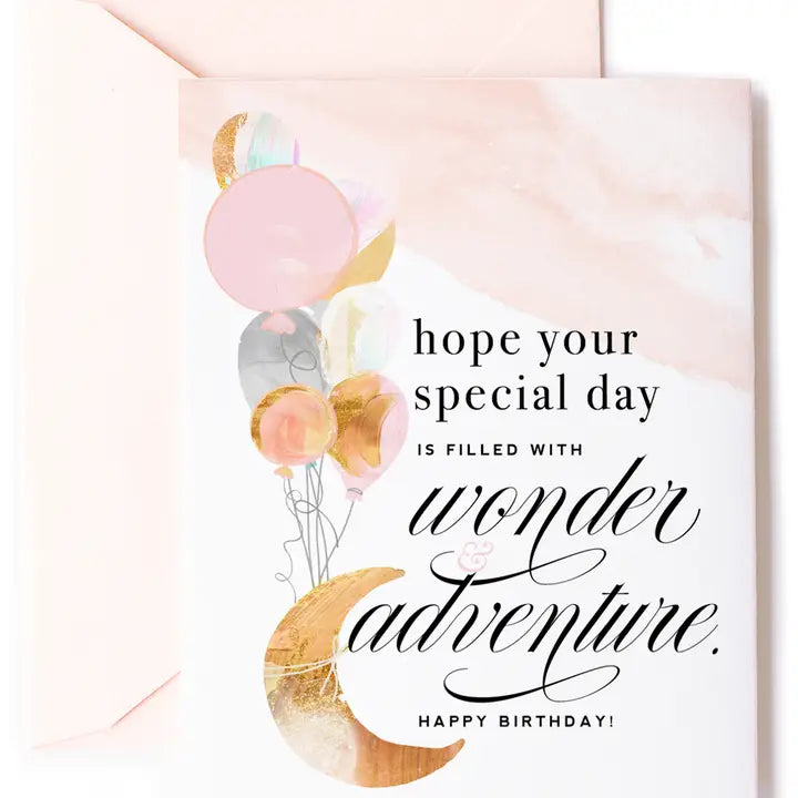 Wonder and Adventure Inspirational Birthday Greeting Card