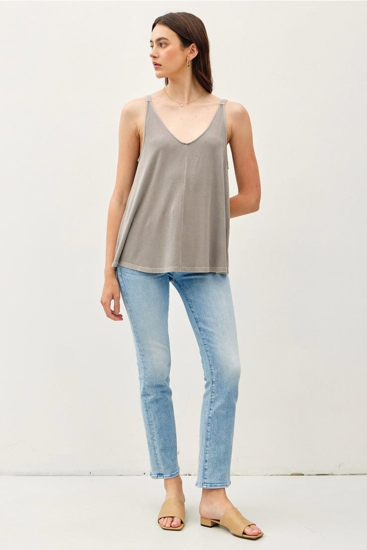 Be Cool Flowy V-Neck Knit Tank - Little Miss Muffin Children & Home