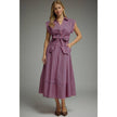 Striped Cap Sleeve Midi Dress, 2 Available Colors