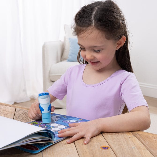 Melissa & Doug Sticker WOW!® Activity Pad & Sticker Stamper - Shark - Little Miss Muffin Children & Home