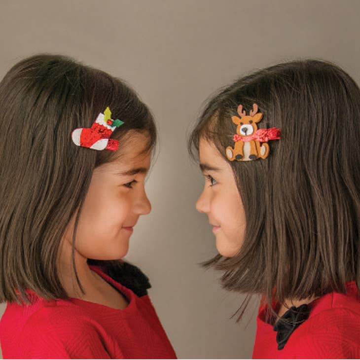 Bows Arts Bows Arts Christmas Popper Clips, Available in 9 Styles - Little Miss Muffin Children & Home
