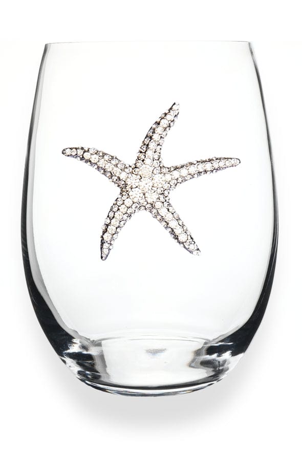 The Queens' Jewels® Starfish Jeweled Stemless Wine Glass - Little Miss Muffin Children & Home