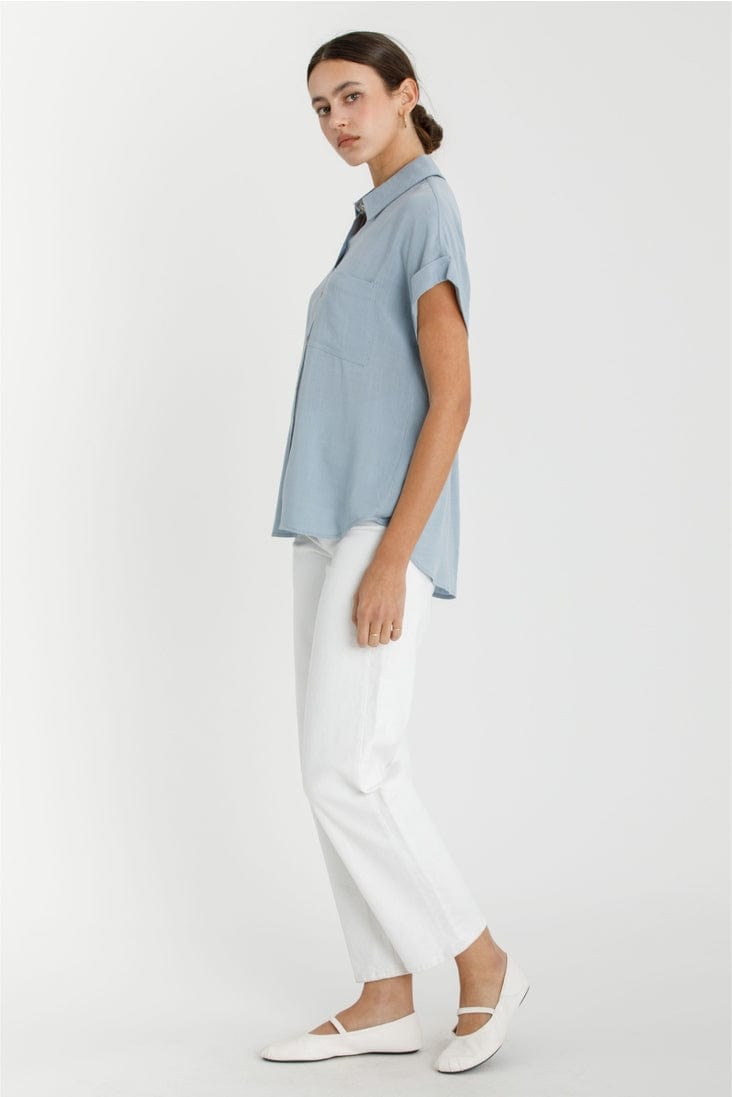 Be Cool Short Sleeve Button Down Shirt - Little Miss Muffin Children & Home