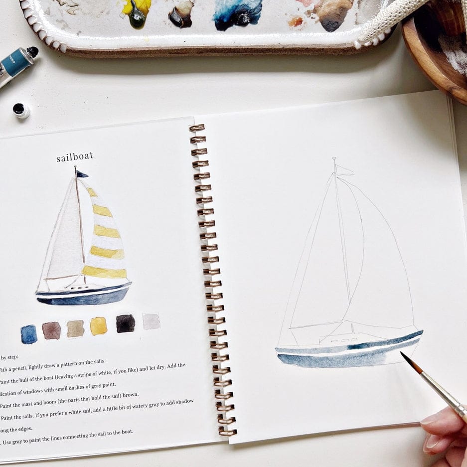 Emily Lex Studio Emily Lex Studio Seaside Watercolor Workbook - Little Miss Muffin Children & Home