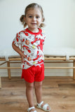 Southern Slumber Southern Slumber Crawfish Bamboo Varsity Short Set T-Shirt & Shorts - Little Miss Muffin Children & Home