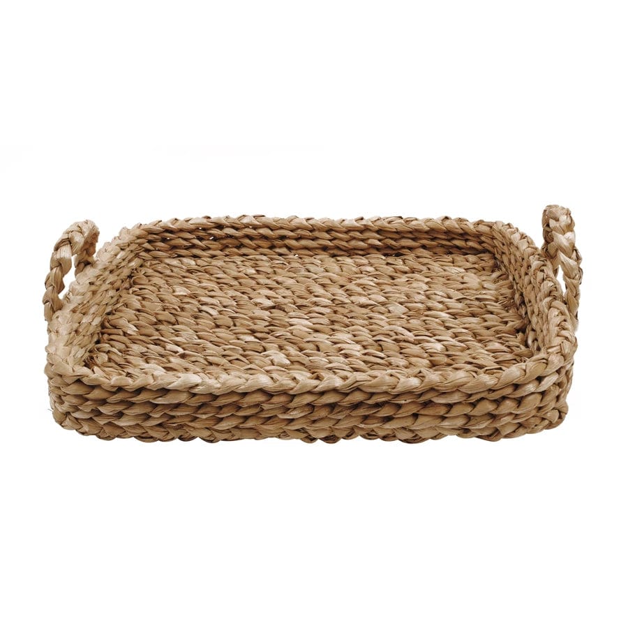 Creative Co-Op Creative Co-op Bankuan Braided Tray with Handles - Little Miss Muffin Children & Home