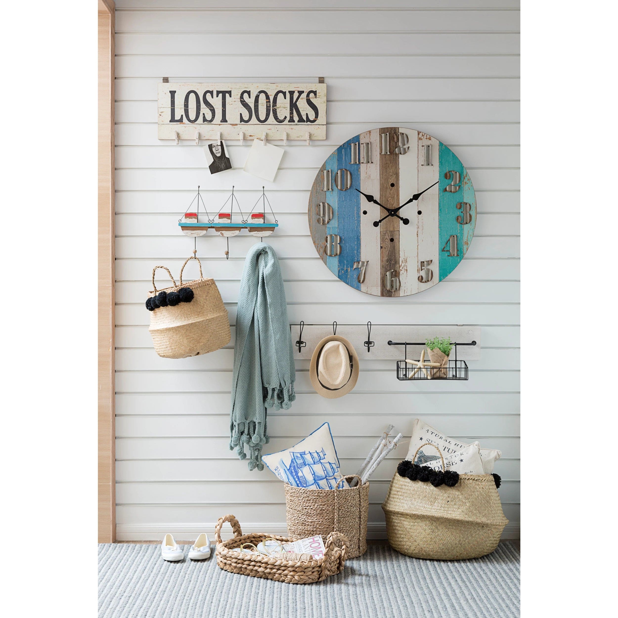 Creative Co-Op Creative Co-op Bankuan Braided Tray with Handles - Little Miss Muffin Children & Home