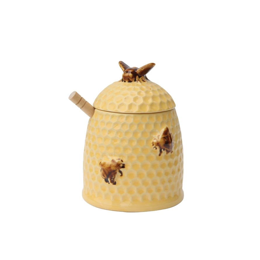 Creative Co-Op Creative Co-op Honey Jar with Honey Dipper - Little Miss Muffin Children & Home