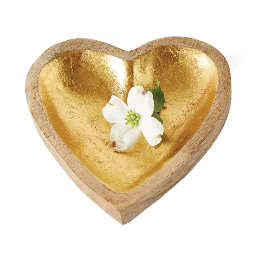 Creative Co-Op Creative Co-op Decorative Mango Wood Heart Bowl - Little Miss Muffin Children & Home