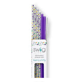 Swig Life Hey Mister! + Purple Reusable Straw Set