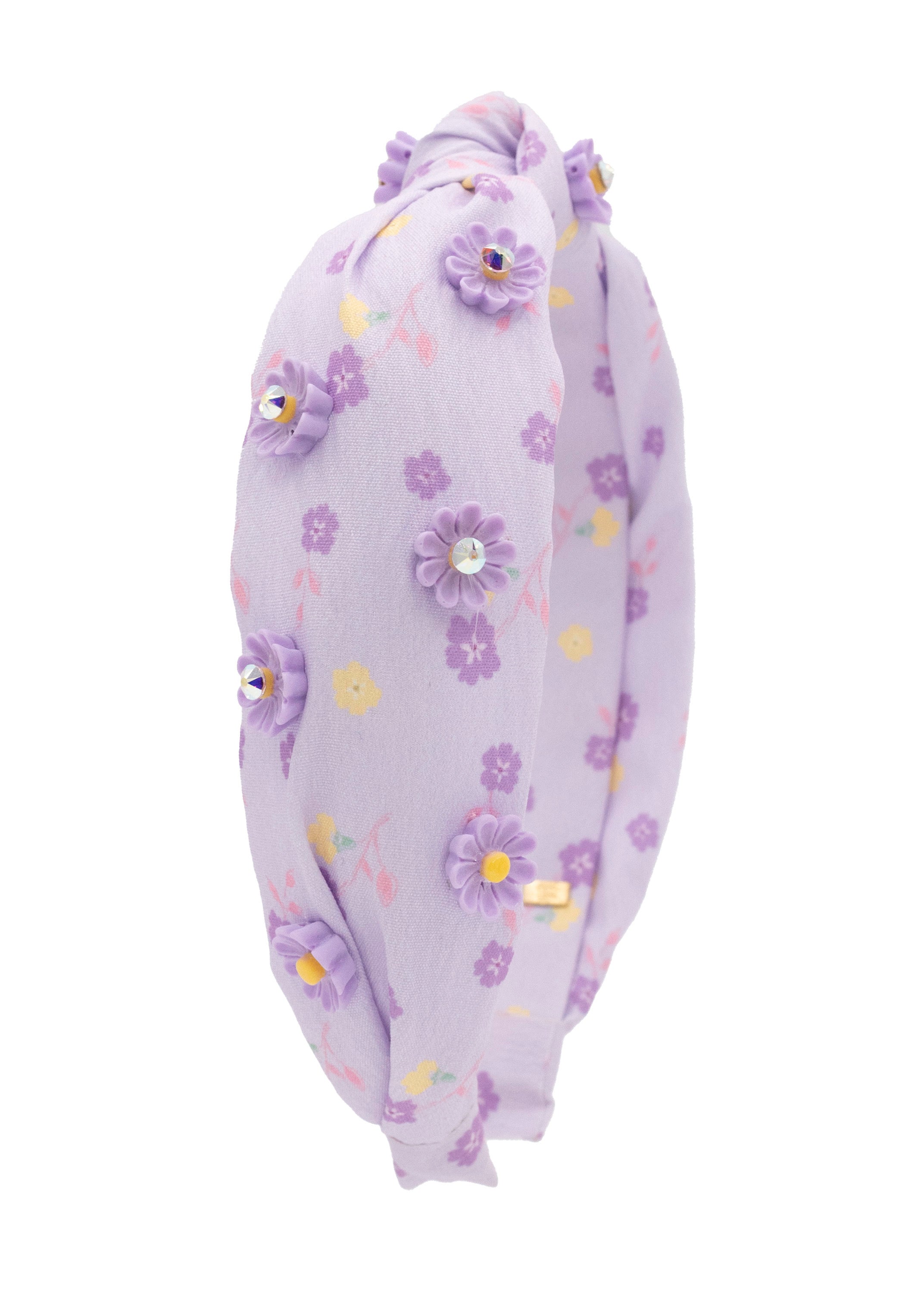 Daisy Charm Print Knot Headband