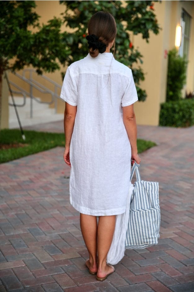vikolino linen dress Wholesale Linen Slip Dress with Ruffle for your store