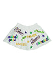 Mardi Gras Creations Mardi Gras Creations Junior Mardi Gras Explosion Skort - White - Little Miss Muffin Children & Home