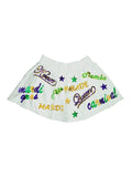 Mardi Gras Creations Junior Mardi Gras Explosion Skort - White