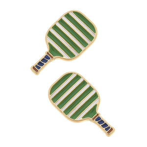 Canvas Style Canvas Style Ellie Pickleball Paddle Stud Earrings - Little Miss Muffin Children & Home