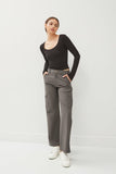 Be Cool Wide Leg Tencel Cargo Pants