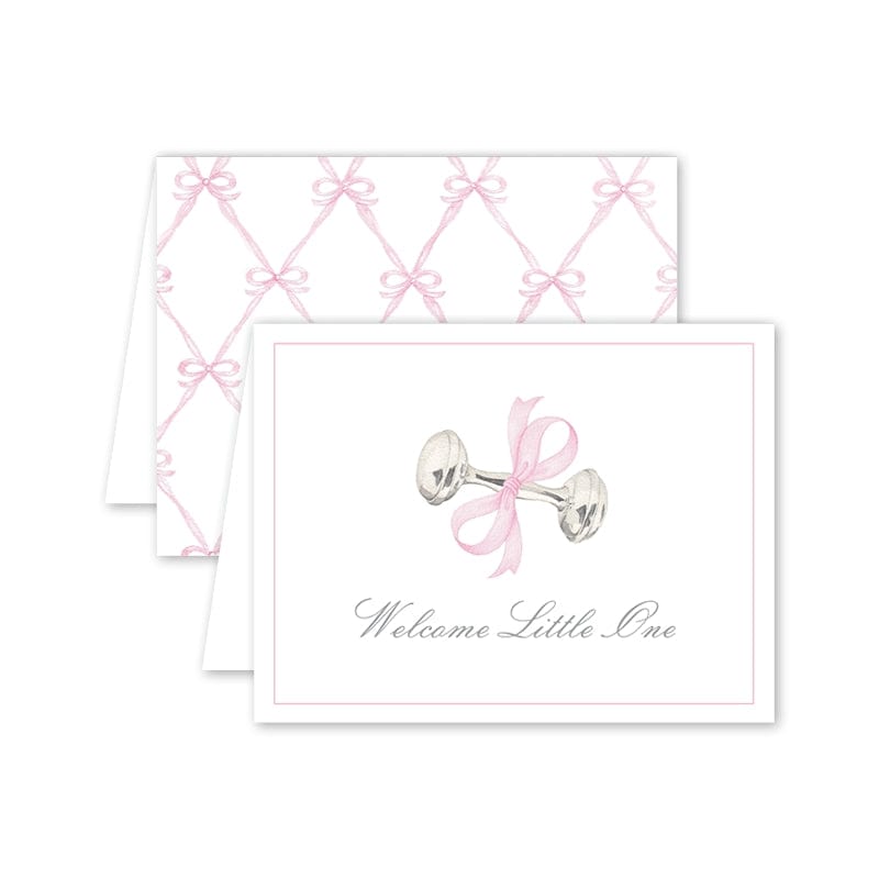 Dogwood Hill Dogwood Hill Rattle and Bow Pink - Little Miss Muffin Children & Home