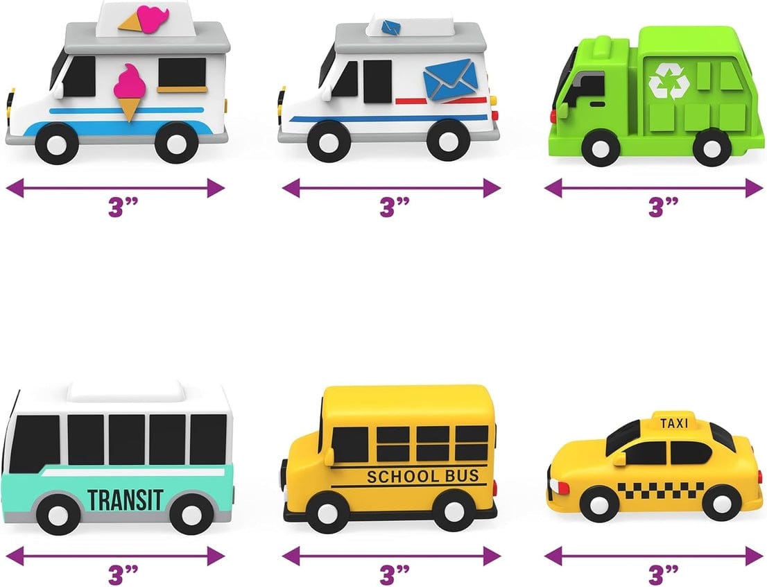 Tub Works Vehicles™ Bath Cars Mold Free Bath Toys, 6 Pack - Little Miss Muffin Children & Home