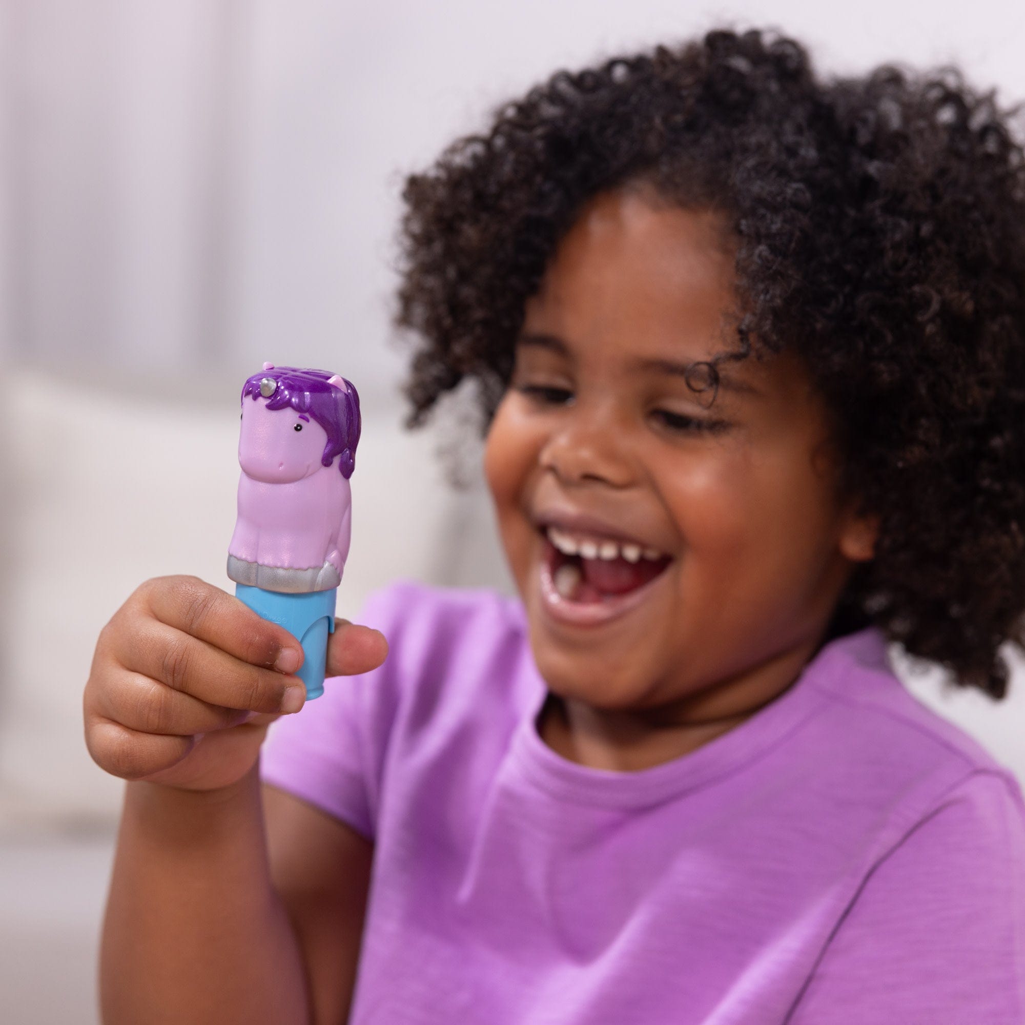 Melissa & Doug Melissa & Doug Sticker WOW! Activity Pad & Sticker Stamper - Purple Unicorn - Little Miss Muffin Children & Home