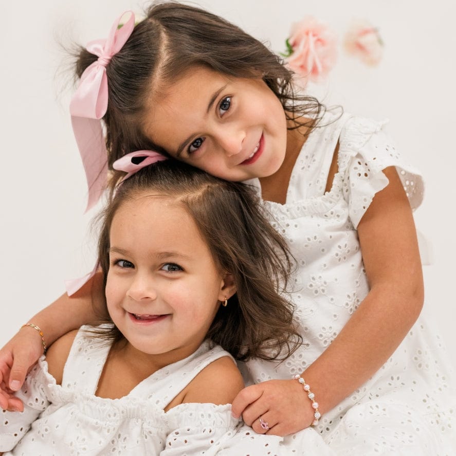 Cherished Moments Cherished Moments 14K Gold-Plated Pink Pearl Bracelet - Little Miss Muffin Children & Home