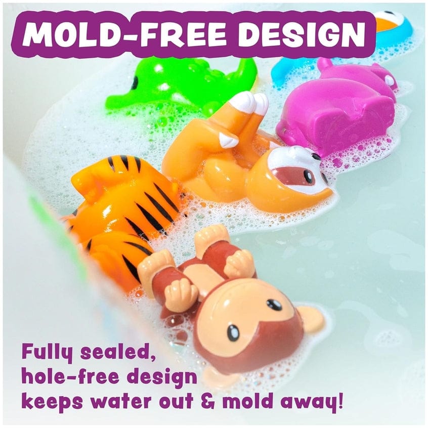 Tub Works Rainforest™ Mold Free Bath Toys, 6 Pack - Little Miss Muffin Children & Home