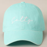 Fashion City Salty Embroidered Baseball Cap, Mint