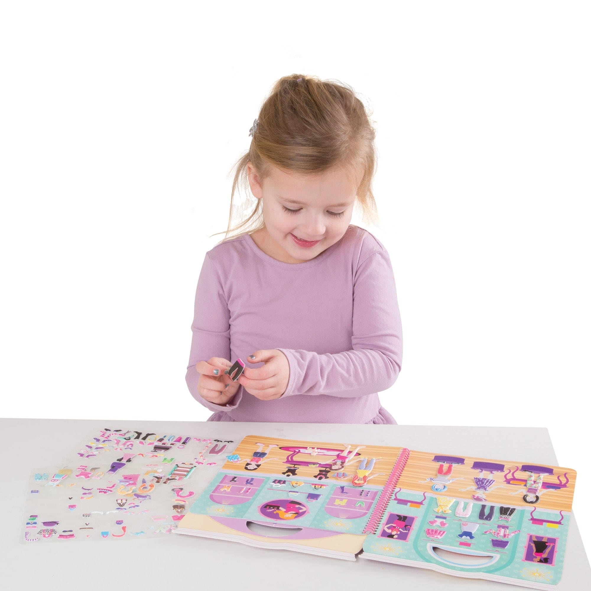 Melissa & Doug Melissa & Doug Deluxe Puffy Sticker Album - Day of Glamour - Little Miss Muffin Children & Home