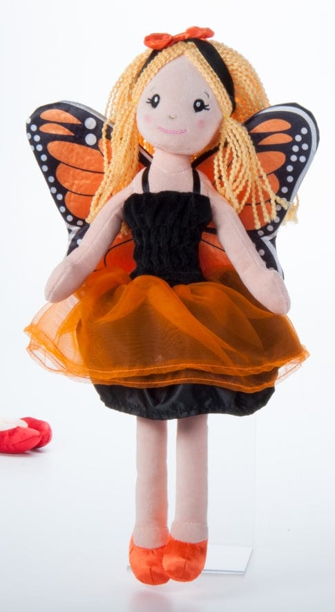 The Petting Zoo Orange Monarch Doll 17" - Little Miss Muffin Children & Home