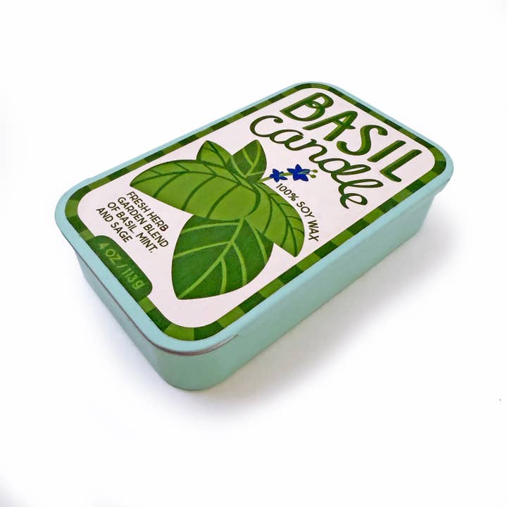 Fresh Basil Tinned Candle