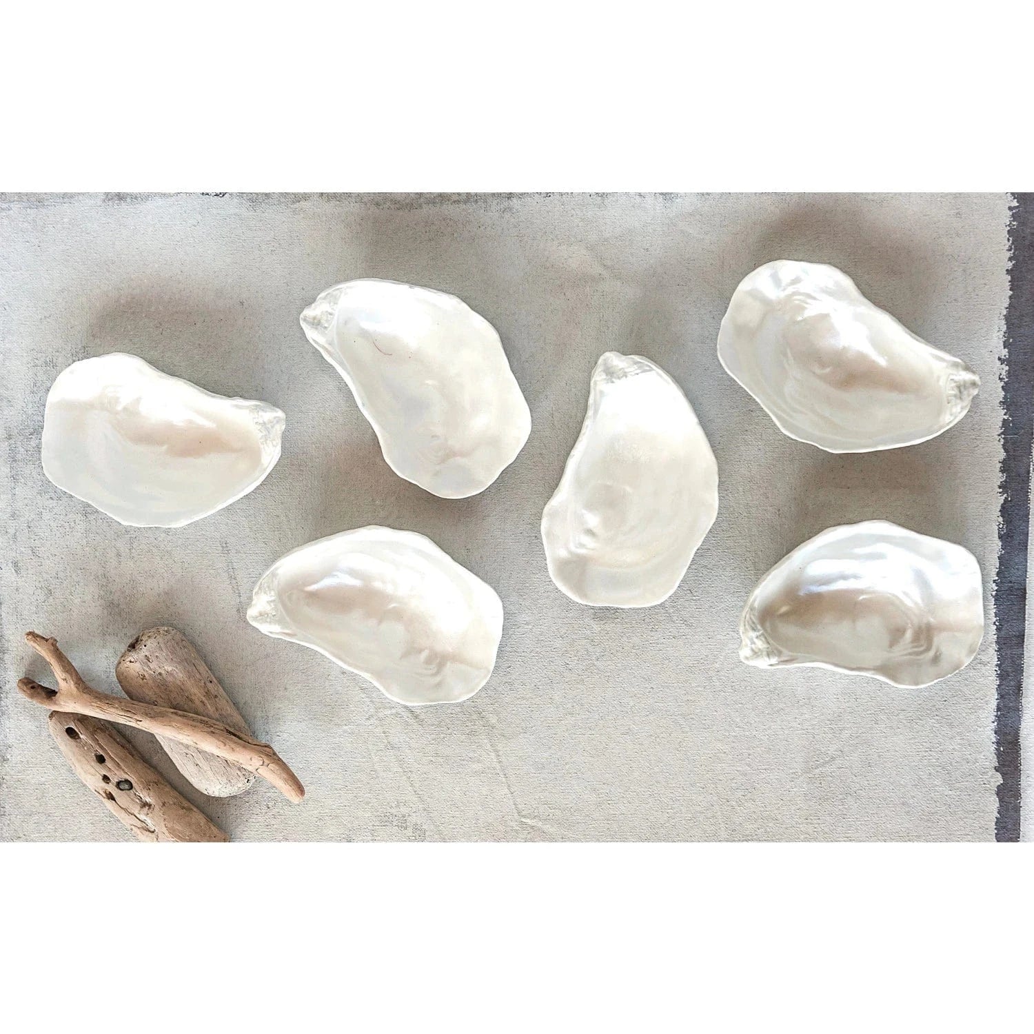 Creative Co-op Creative Co-op Iridescent Ceramic Oyster Dish - Little Miss Muffin Children & Home