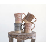 Creative Co-op Glazed Stoneware Mug, Available in 4 Colors