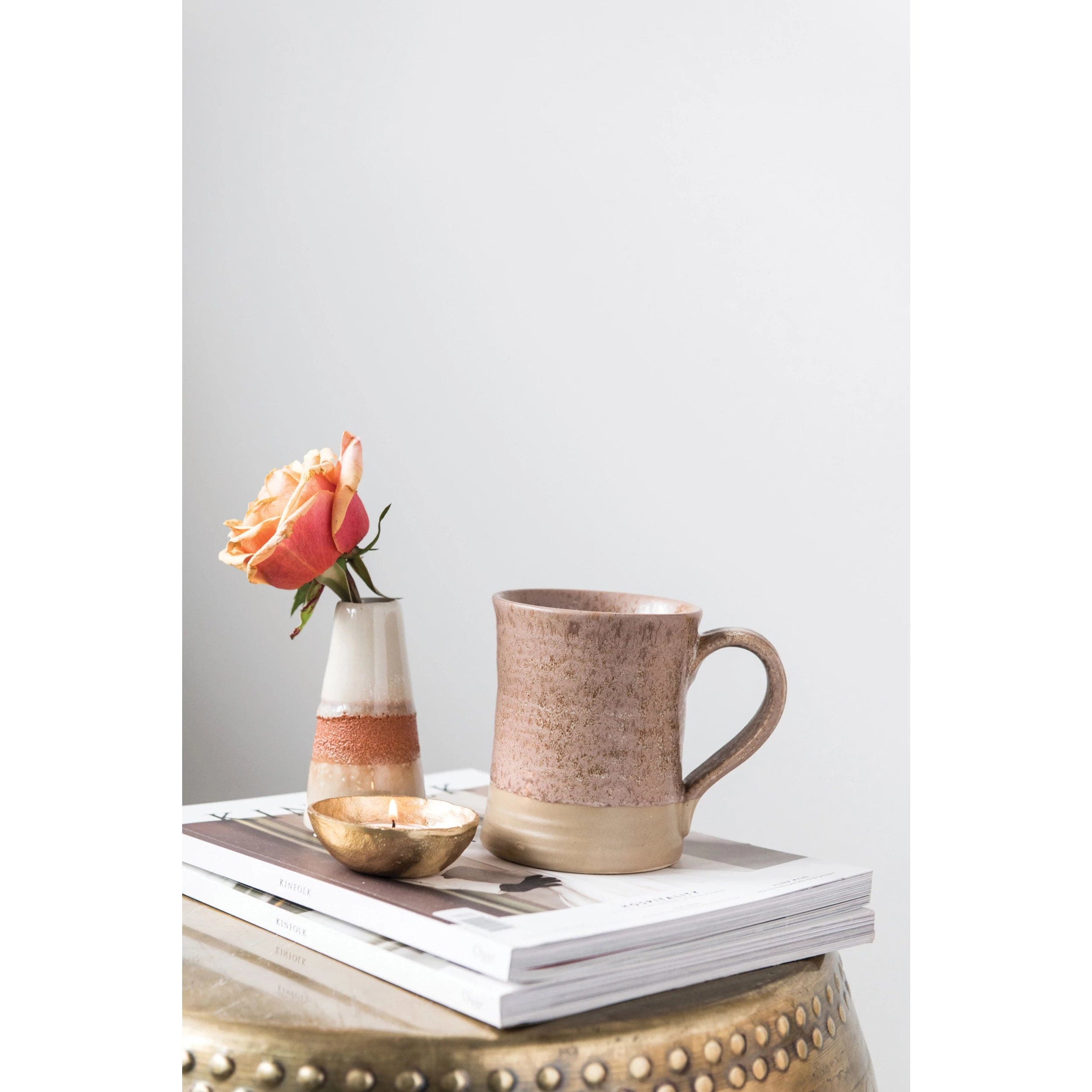 Creative Co-op Creative Co-op Glazed Stoneware Mug, Available in 4 Colors - Little Miss Muffin Children & Home