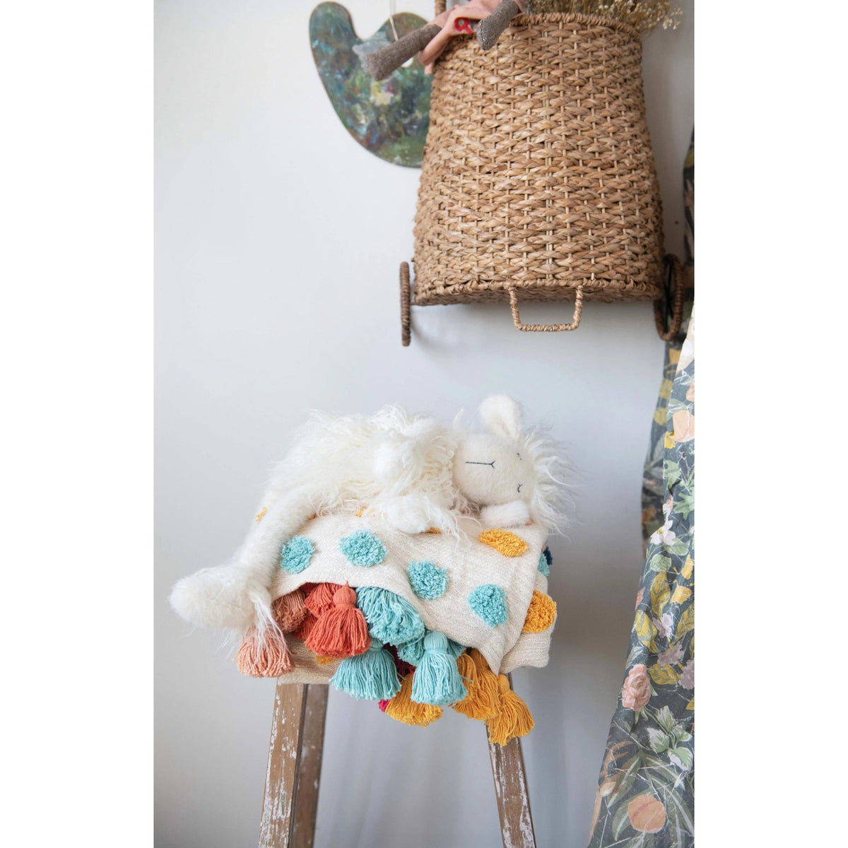 Creative Co-Op Creative Co-op Plush Lamb - Little Miss Muffin Children & Home