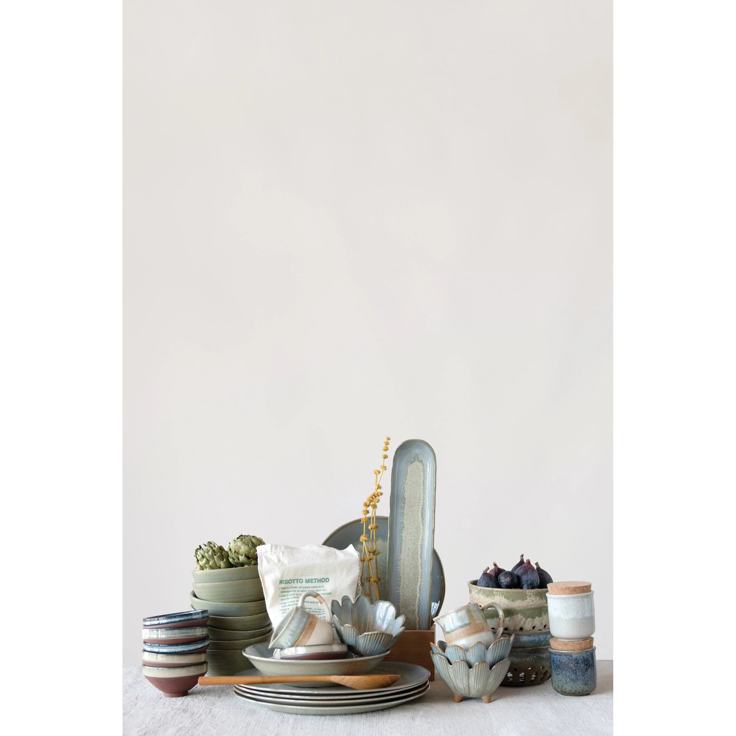 Creative Co-Op Creative Co-op Porcelain Flower Bowl with Glaze - Little Miss Muffin Children & Home