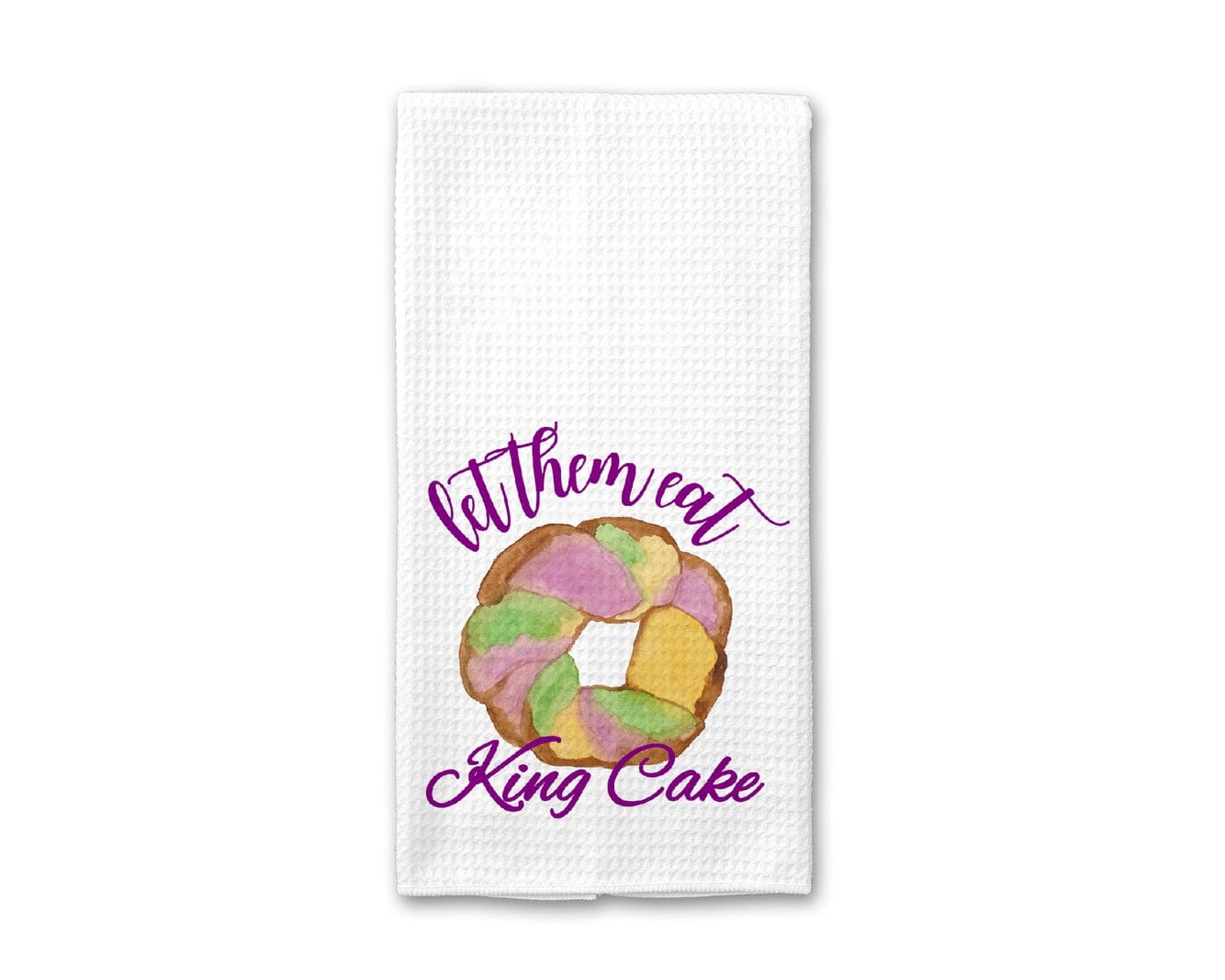Crows Nest Atelier LLC Crows Nest Atelier Let Them Eat King Cake Tea Towel - Little Miss Muffin Children & Home