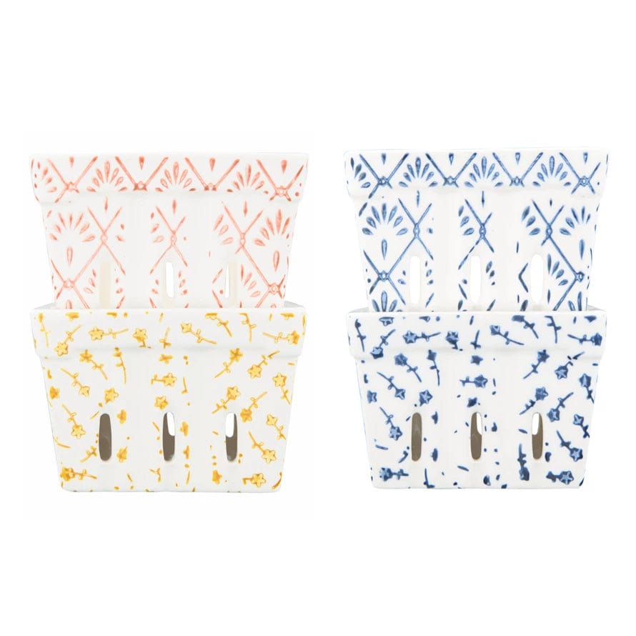 Creative Co-Op Creative Co-op Patterned Berry Bowl - Little Miss Muffin Children & Home