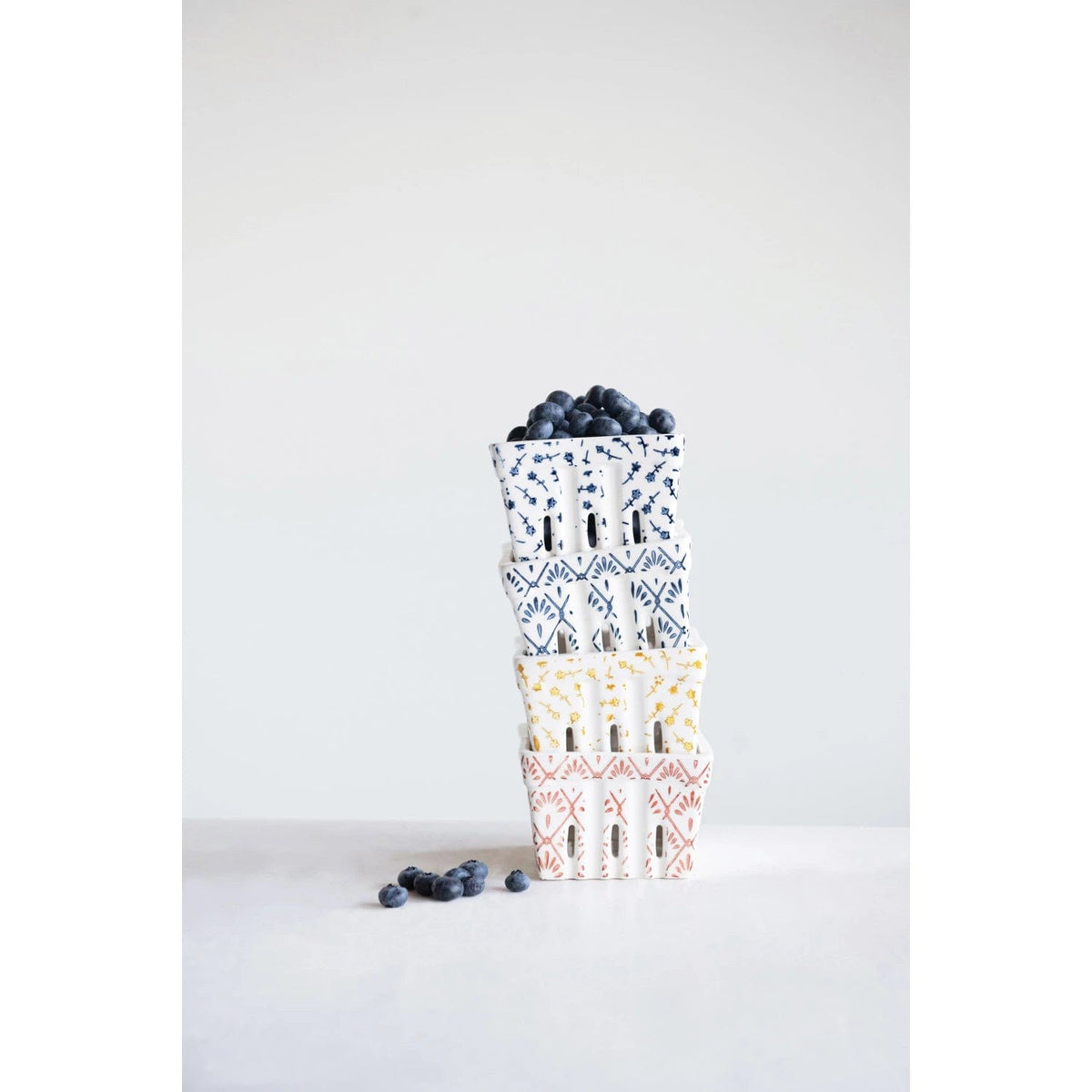 Creative Co-Op Creative Co-op Patterned Berry Bowl - Little Miss Muffin Children & Home