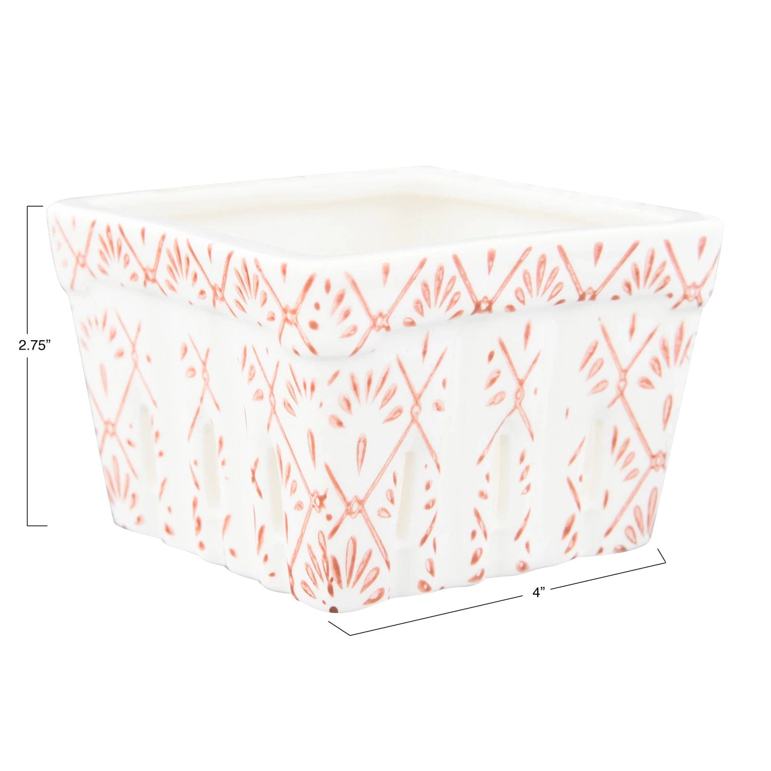 Creative Co-Op Creative Co-op Patterned Berry Bowl - Little Miss Muffin Children & Home