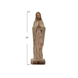 Creative Co-op 12" Magnesia Vintage Reproduction Virgin Mary Statue