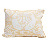 Creative Co-Op Creative Co-op Love Will Follow You Cotton Lumbar Pillow - Little Miss Muffin Children & Home