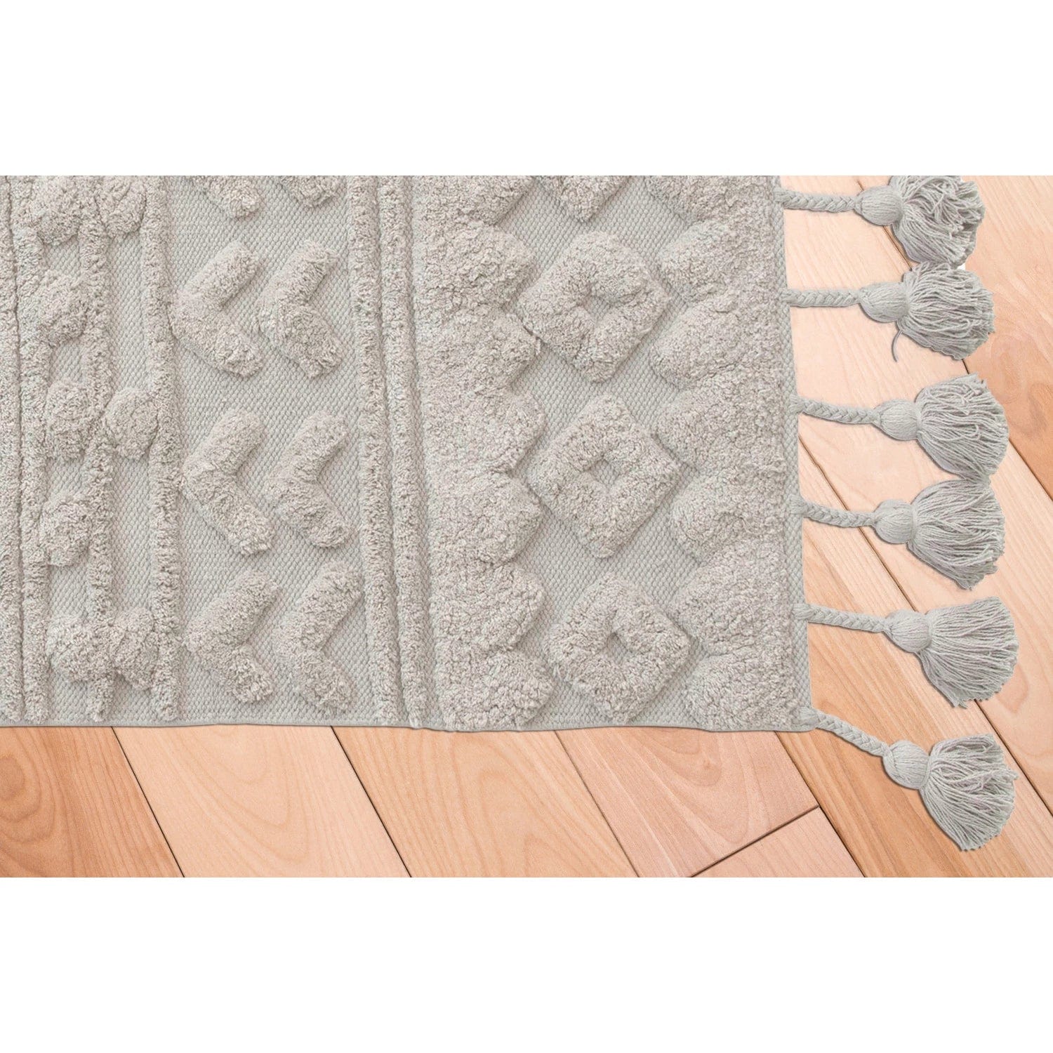 Creative Co-Op Creative Co-op Tufted Cotton Rug with Tassels - Little Miss Muffin Children & Home