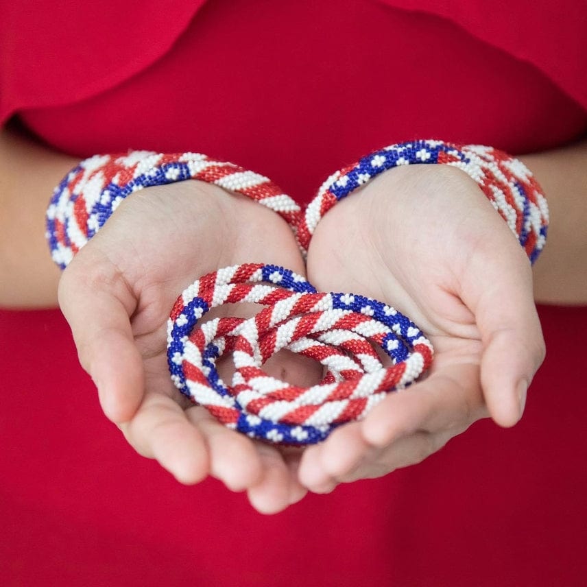 Aid Through Trade Aid Through Trade Roll-On® Stars & Stripes Patriotic Bracelets - Little Miss Muffin Children & Home